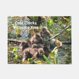 Poussins Limpkin (Oiseau Wading) - Tapis de bienve