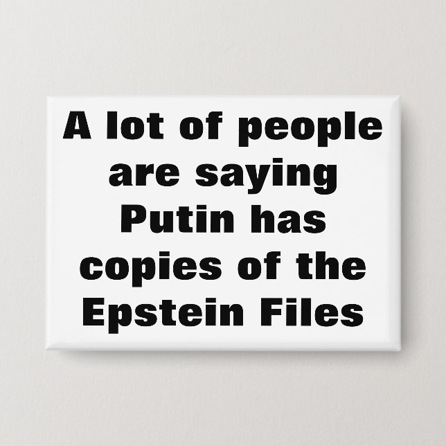Poutine a des copies des dossiers Epstein ? Badge (Recto)