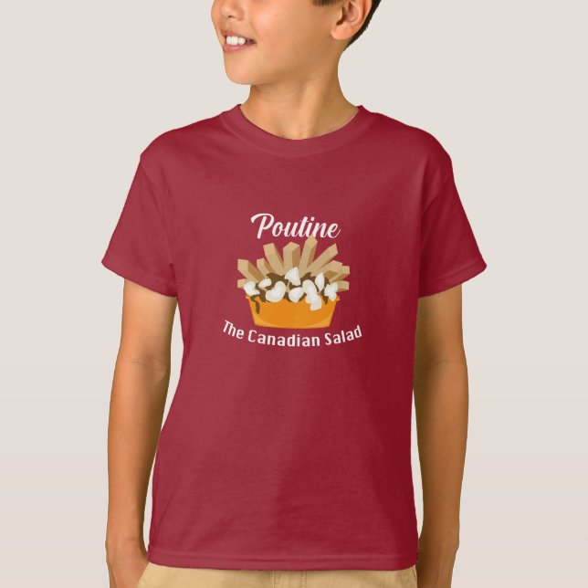 Poutine, La salade canadienne - T-shirt de base po (Devant)