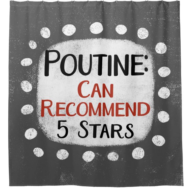 Poutine Review 5 étoiles Douche rideau (Devant)