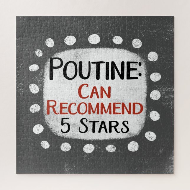 Poutine Review 5 étoiles Jigsaw Puzzle Puzzle (Vertical)