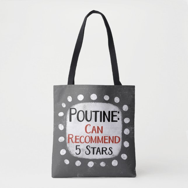 Poutine Review 5 étoiles Sac fourre-tout (Devant)