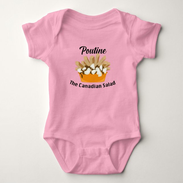Poutine, The Canadian Salad - Baby Jersey Body (Devant)