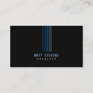Poutres Bleues Carte de visite Vocaliste Musicien
