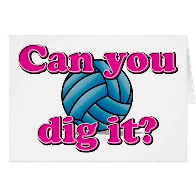 Pouvez-vous le creuser ? Volleyball ! (Devant horizontal)