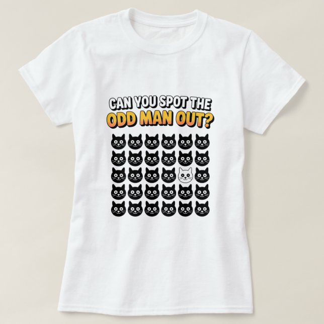 Pouvez-vous repérer le T-Shirt drôle homme étrange (Design devant)