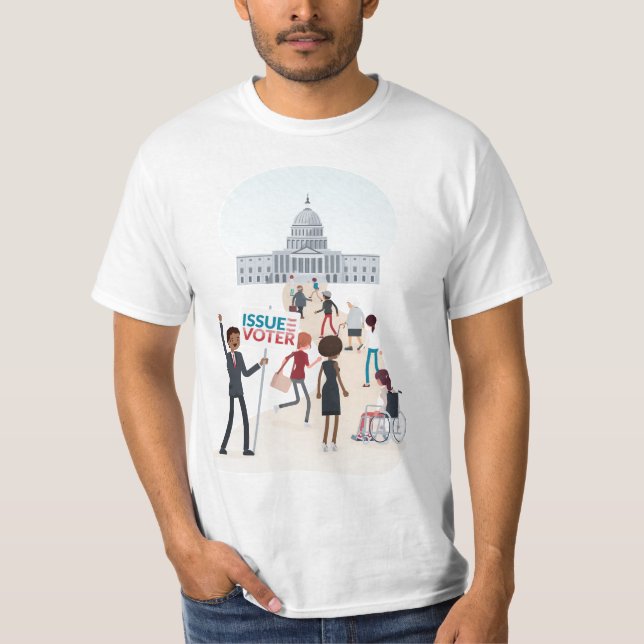 Pouvoir au peuple Émission de T-shirt Voter (Devant)