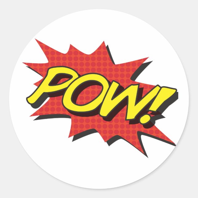 POW ! Autocollants de bandes dessinées (Devant)