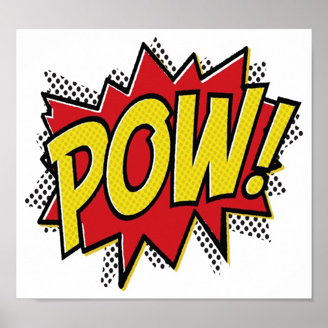 Pow Funny Poster (Devant)
