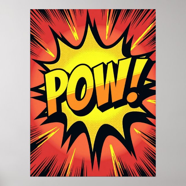 POW ! Poster d'explosion de la BD Blast Pop Art (Devant)