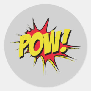 Pow ! Stickers de la fête de super-héros