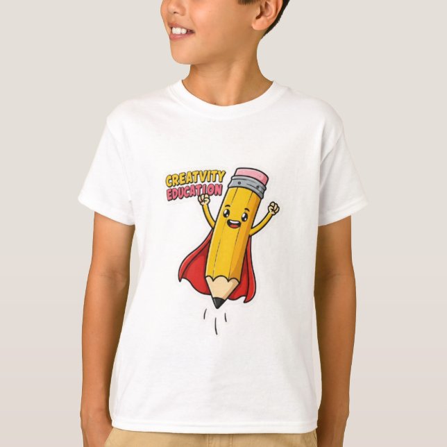 Power crayon créatif - Design T-shirt pour enfants (Devant)