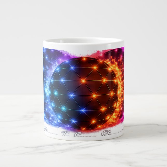 Power in Every Element Mug – Fire Water Energy Geo (Devant)
