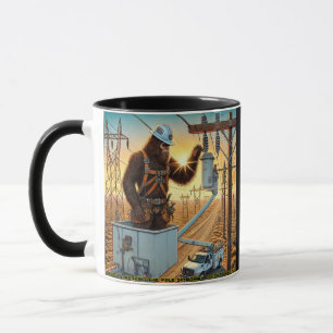 Power Lineman Bigfoot - Storm Ops COFFEE MUG