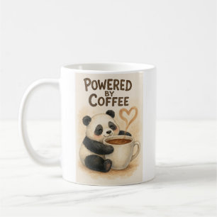 Powered by Coffee - Cute Panda Funny Mug