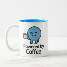 Powered by Coffee - Drôle Smilo Mug