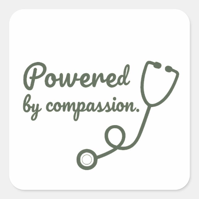 Powered by Compassion Sticker (Devant)