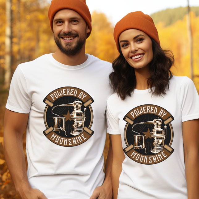 Powered by Moonshine T-Shirt (Créateur téléchargé)