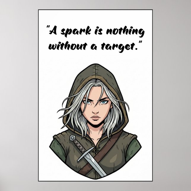 Powerless Book Quote Poster (Devant)