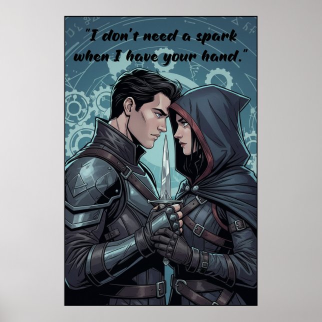 Powerless Book Quote Poster (Devant)