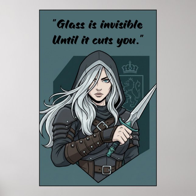 Powerless Book Quote Poster (Devant)