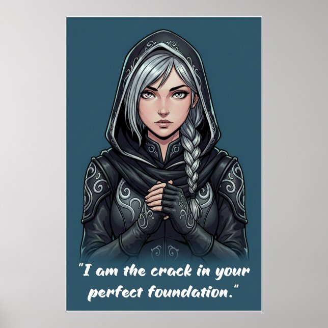 Powerless Book Quote Poster (Devant)