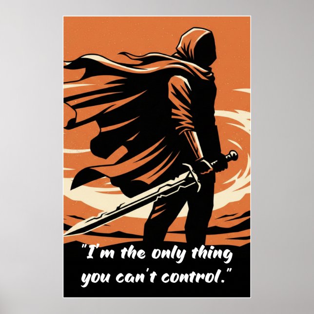 Powerless Book Quote Poster – You Can’t Control Me (Devant)