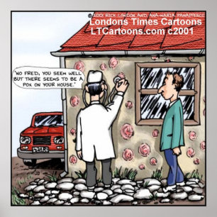 Pox sur votre maison Poster drôle