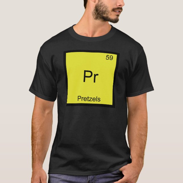 Pr - T-shirt drôle de symbole d'élément de chimie  (Devant)