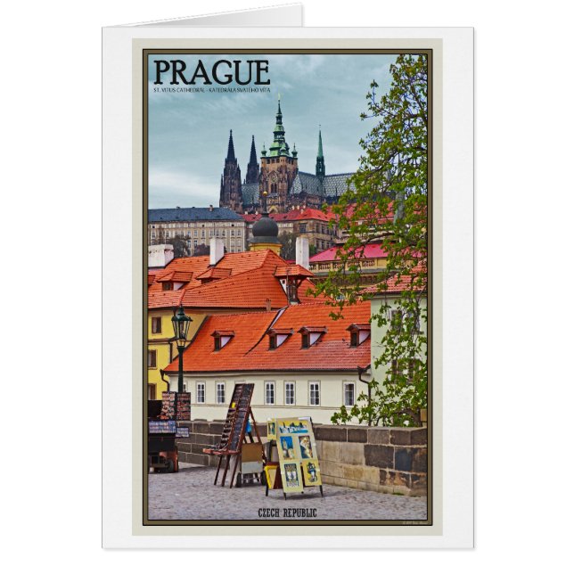 Prague - cathédrale de St Vitus (Devant)