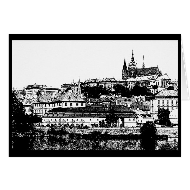Prague, Cathédrale St Vitus, Château République Tc (Devant horizontal)
