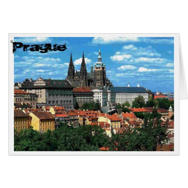 Prague dans le bleu (Devant horizontal)