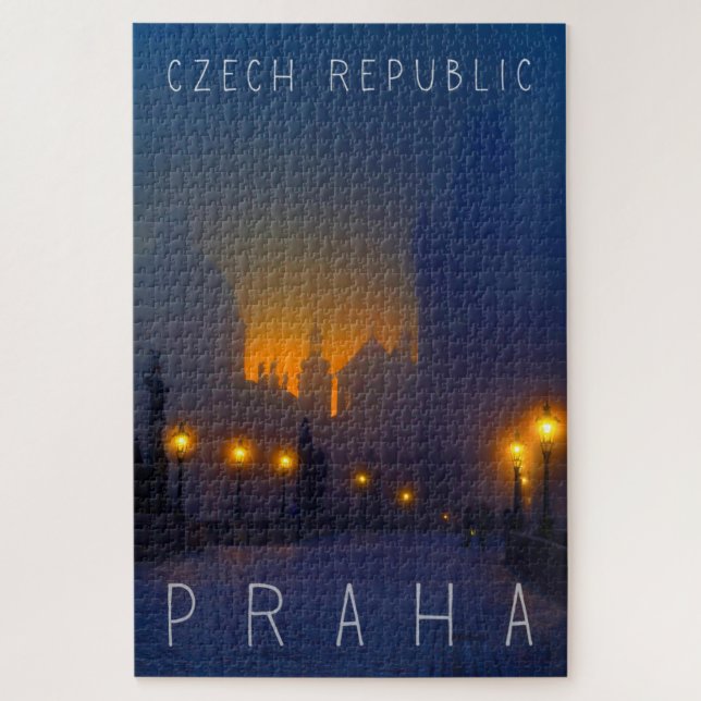 Prague, République tchèque, Praha puzzle (Vertical)