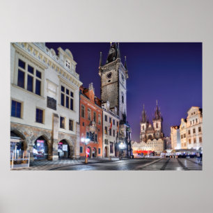 Prague Vieux-Ville Carré, Tour de l'horloge Poster