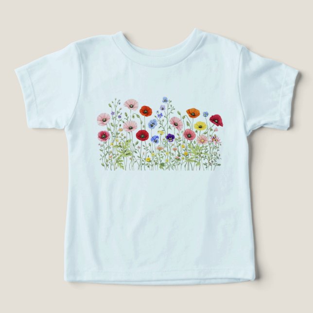 Prairie de fleurs sauvages avec des floraisons nat (Design Recto)