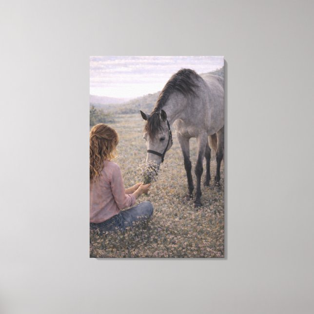 Prairie Douce | Art Équestre | Toile Tendue (Recto)