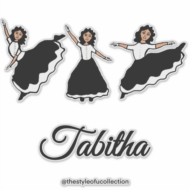 Praise Dancer BW #2 Sticker (Devant)