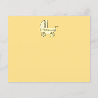 Pram bébé jaune.