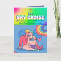 Prank Gay Cruise Carte d'anniversaire, Photo de ch