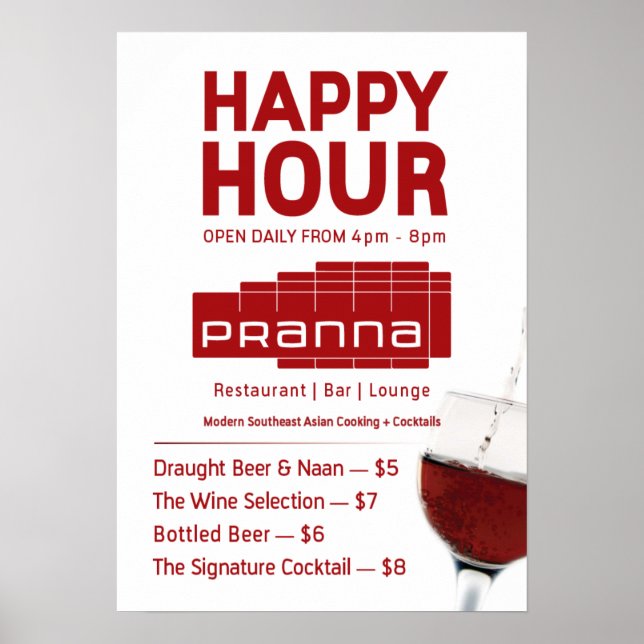 Pranna Happy Hour Poster Lighter Rouge Jul-23 (Devant)