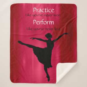Pratique de danse, exécuter couverture sherpa de b