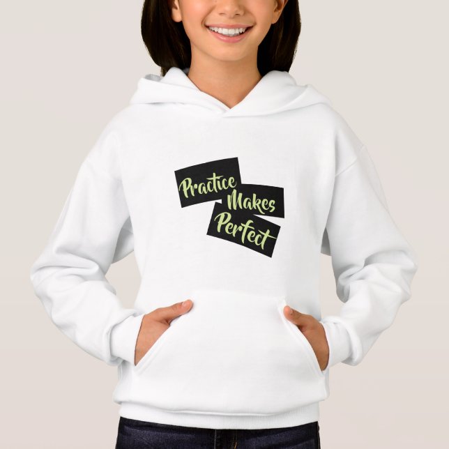Pratique rend parfait - t-shirt pour filles (Devant)