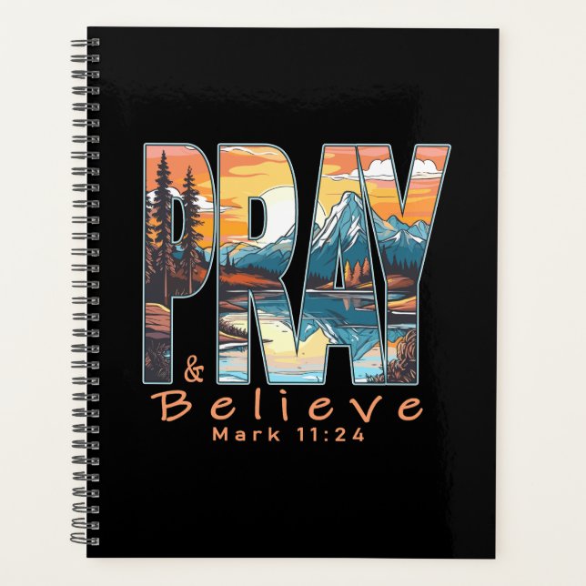 Pray and Believe Christian Design (Devant)