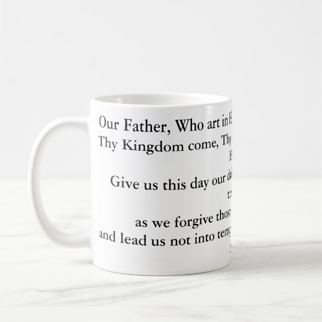 Prayer des seigneurs/notre tasse de père (Gauche)