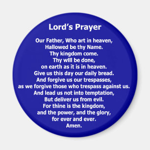 Prayer Magnet - bleu de seigneur