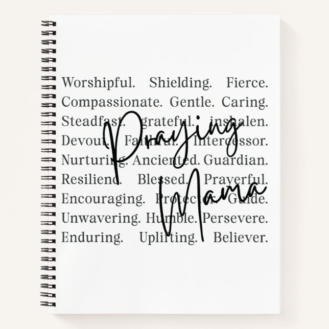 Praying Mama Notebook Journal (Devant)