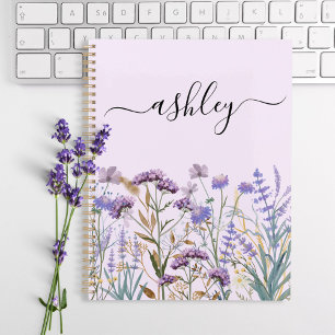 Pré à fleurs sauvages violet aquarelle personnalis