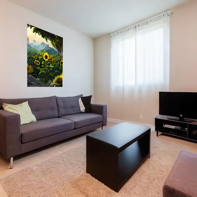 Pré de tournesols | AI Art Poster (Créateur téléchargé)