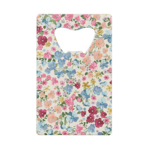 pré du milieu de l'été, motif plante en fleurs.