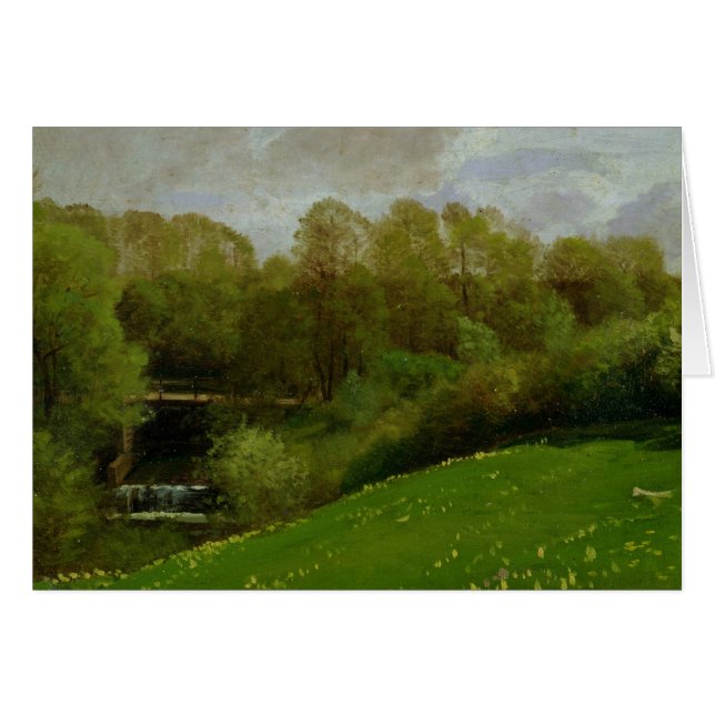 Pré et région boisée, 1895 (Devant horizontal)